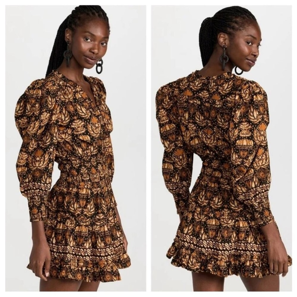 Love The Label Eleanor Mini Dress in Dahlia Black Print size Medium NWT NEW